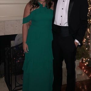 Emerald green BCBG formal dress